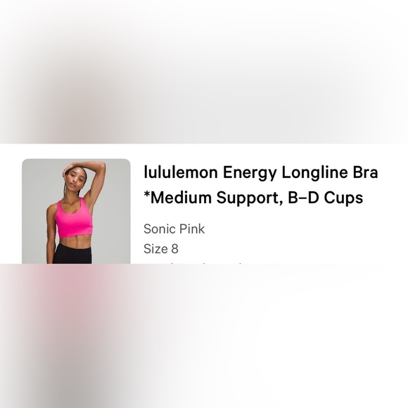 Lululemon Energy Longline Bra - Picture 5 of 5